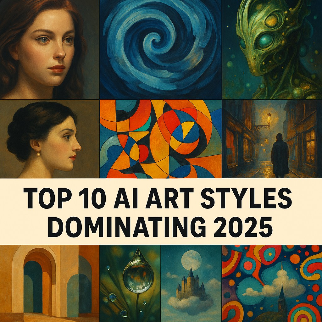 Top 10 AI Art Styles Dominating 2025