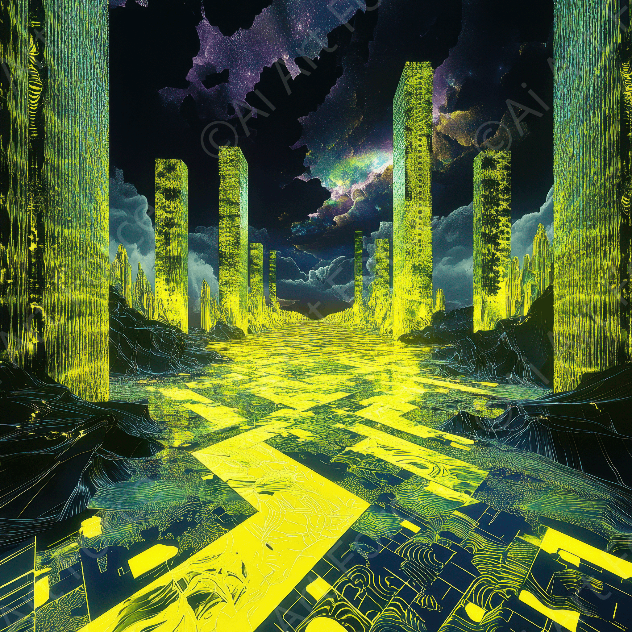 Antimatter Planet Sci Fi Fantasy 1 | High-Quality Digital Ai Art Created by Midjourney