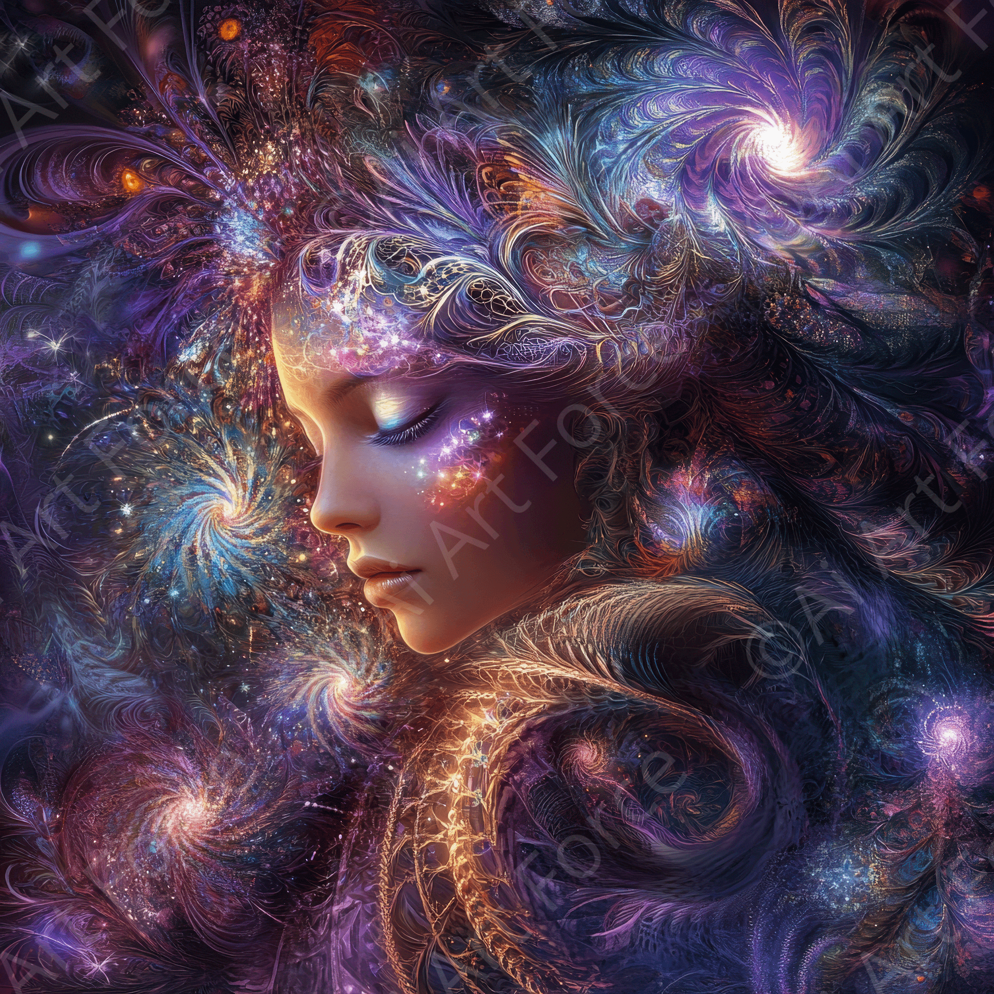 Fantasy Portrait Woman 11 | High-Quality Digital Ai Art Created by Midjourney