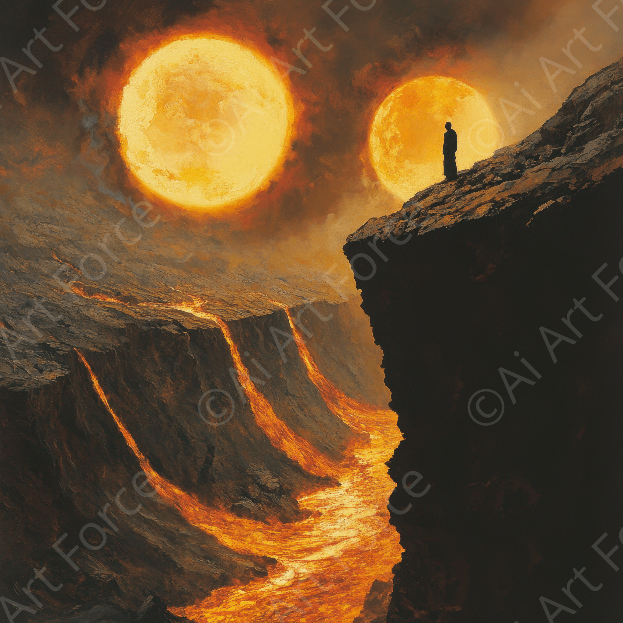 Follow The Lave 2 | High-Quality Digital Ai Art Created by Midjourney