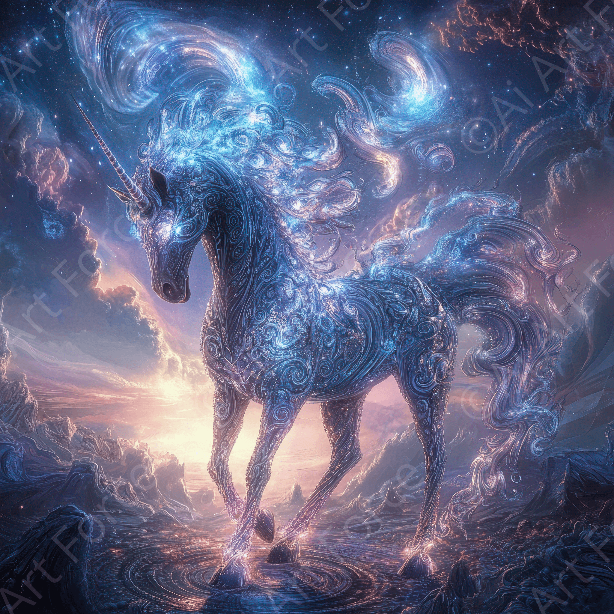 Future Unicorn Art 1 | High-Quality Digital Ai Art Created by Midjourney