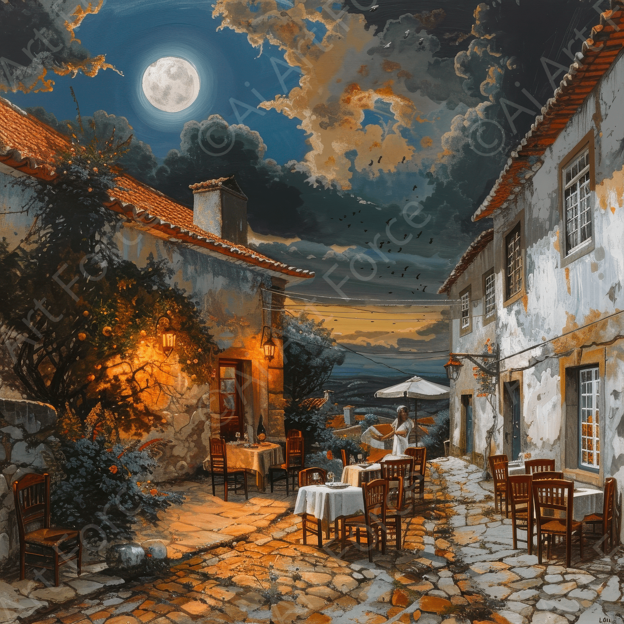 Digital Ai Artwork, of Romanticism art style culture of Portugal 2, ideal for art enthusiasts and collectors.