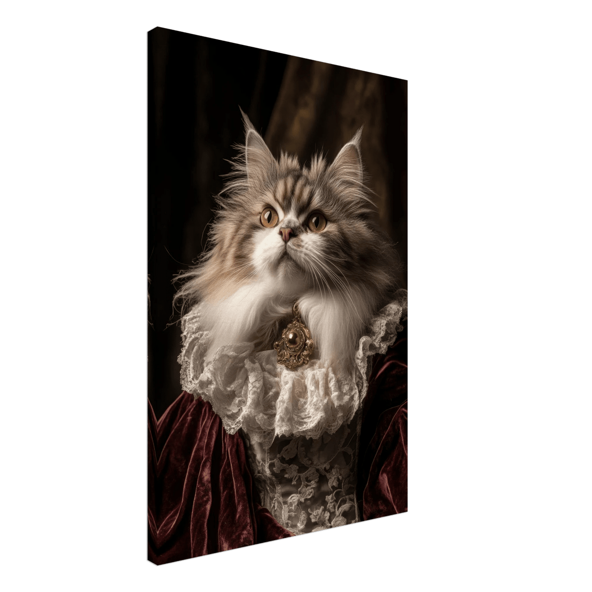 A Baroque Aristocratic Cat Portrait A regal long - h 2 - Shop Ai Art WebShop - Digital Art online Store