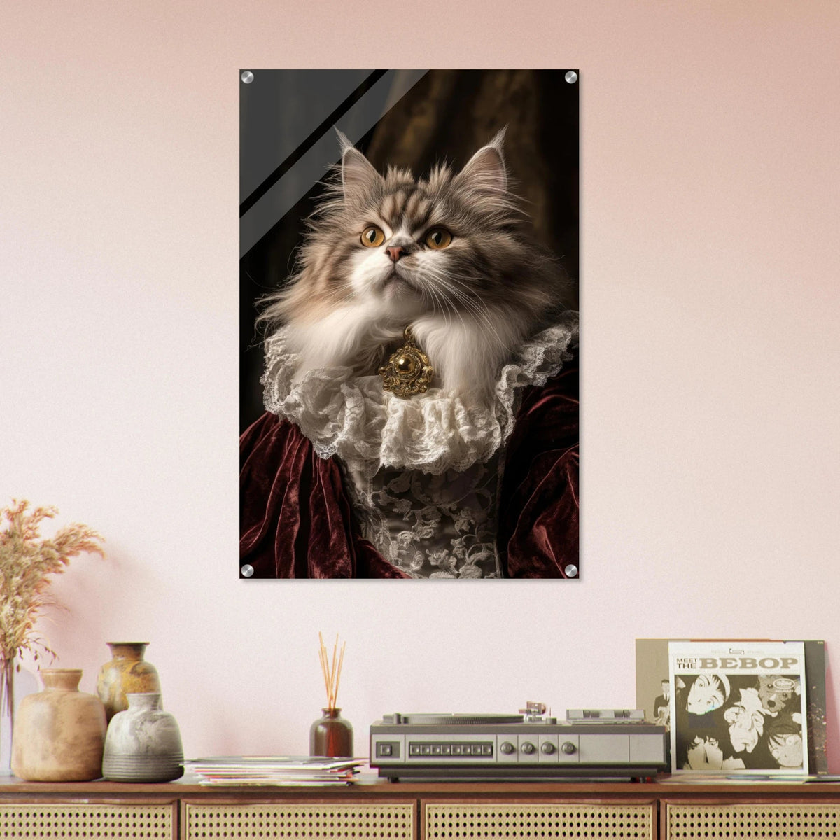 A Baroque Aristocratic Cat Portrait A regal long - h 2 - Shop Ai Art WebShop - Digital Art online Store