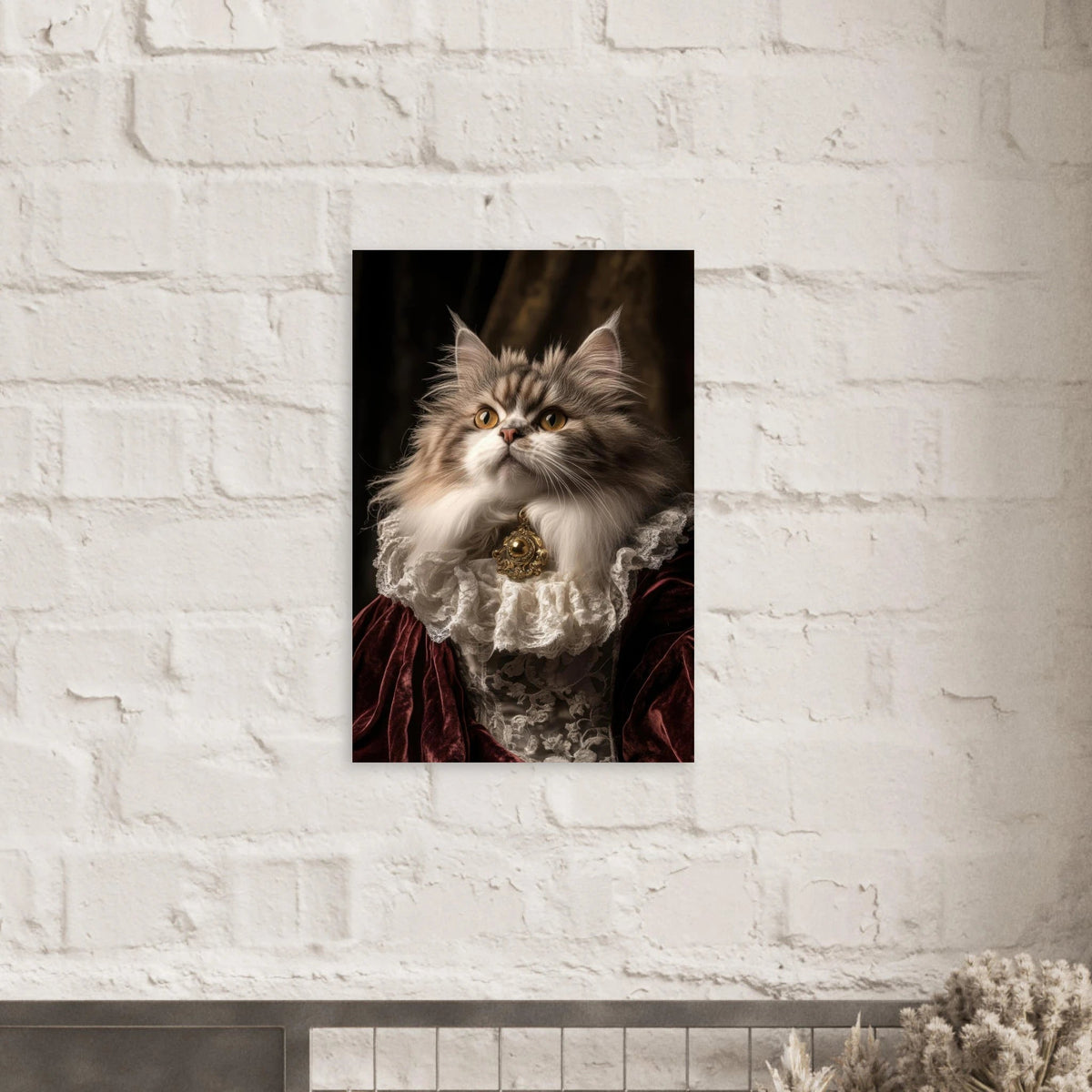 A Baroque Aristocratic Cat Portrait A regal long - h 2 - Shop Ai Art WebShop - Digital Art online Store