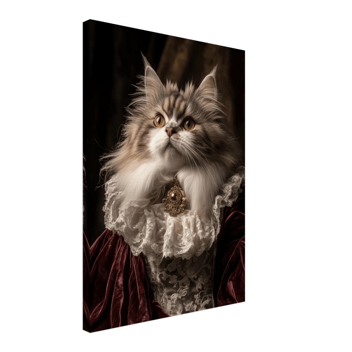 A Baroque Aristocratic Cat Portrait A regal long - h 2 - Shop Ai Art WebShop - Digital Art online Store