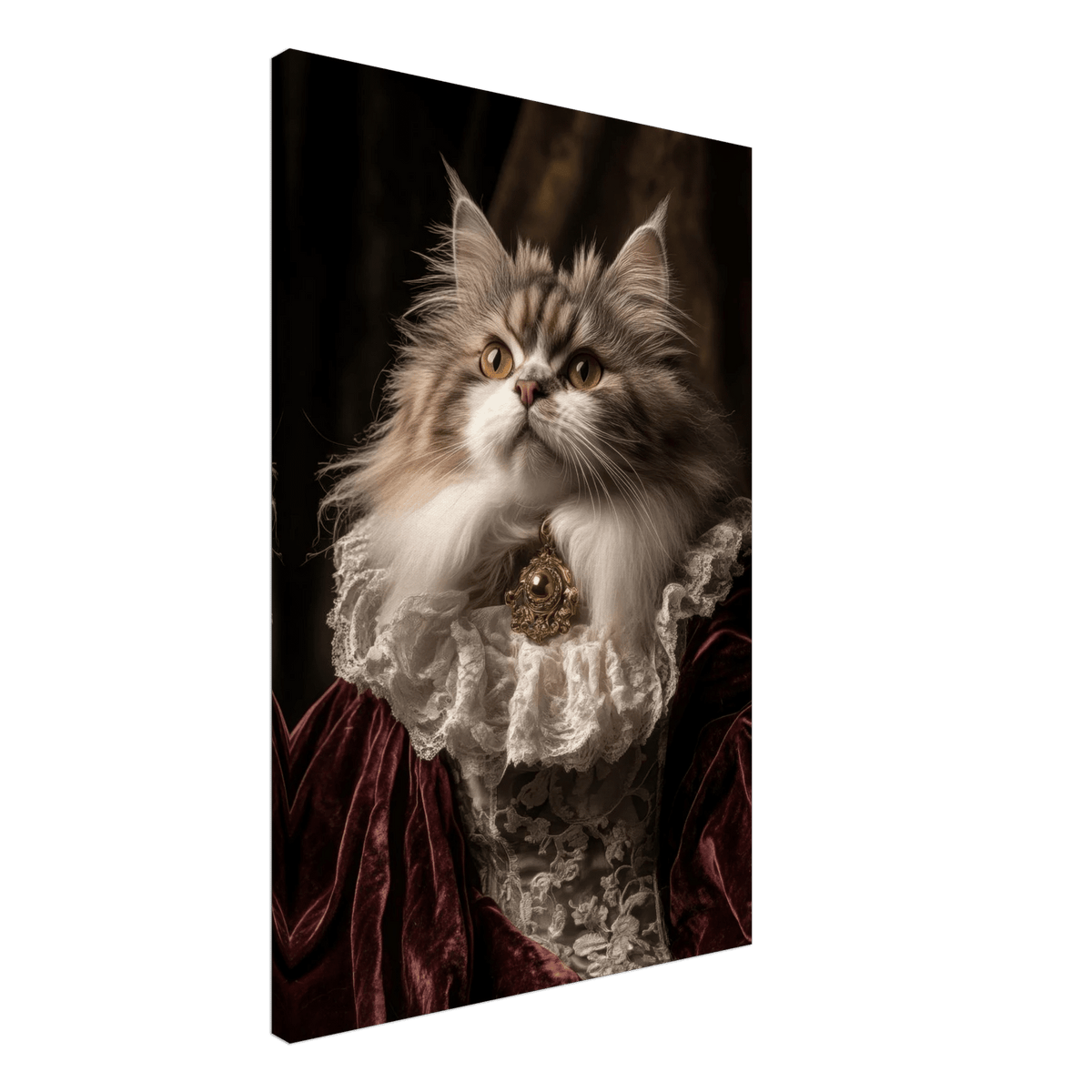 A Baroque Aristocratic Cat Portrait A regal long - h 2 - Shop Ai Art WebShop - Digital Art online Store