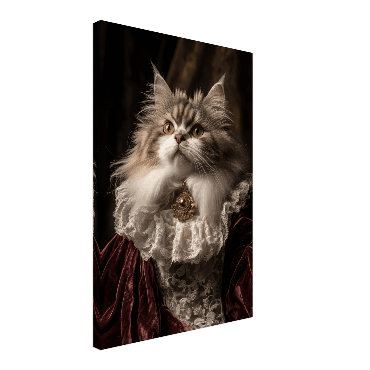 A Baroque Aristocratic Cat Portrait A regal long - h 2 - Shop Ai Art WebShop - Digital Art online Store