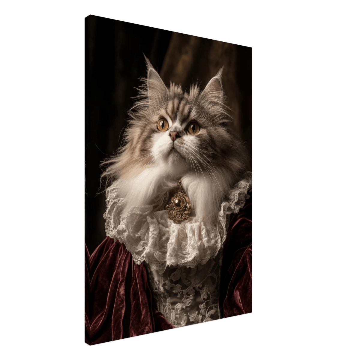 A Baroque Aristocratic Cat Portrait A regal long - h 2 - Shop Ai Art WebShop - Digital Art online Store
