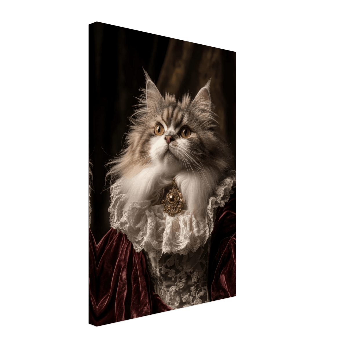 A Baroque Aristocratic Cat Portrait A regal long - h 2 - Shop Ai Art WebShop - Digital Art online Store