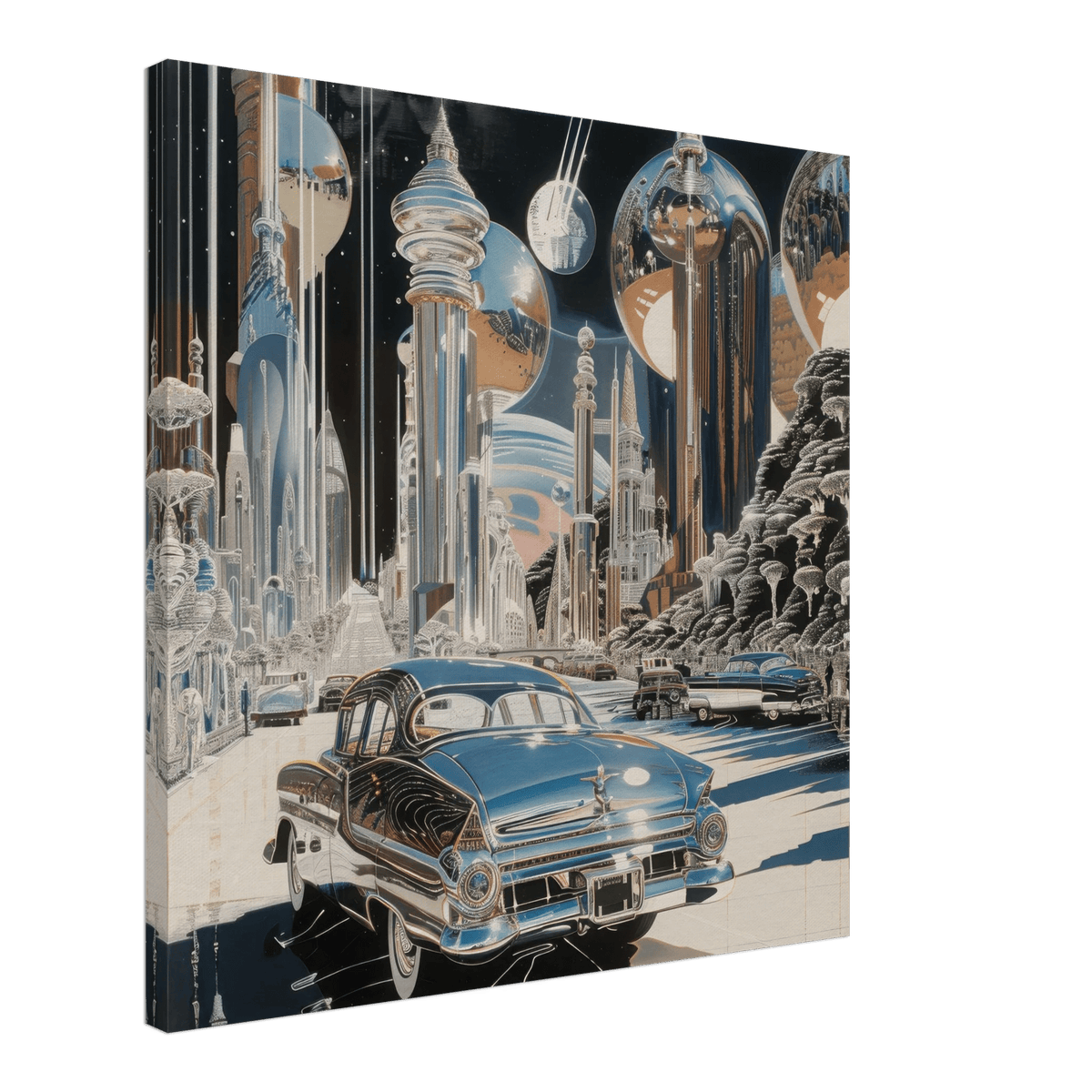 A Chrome World - Shop Ai Art WebShop - Digital Art online Store
