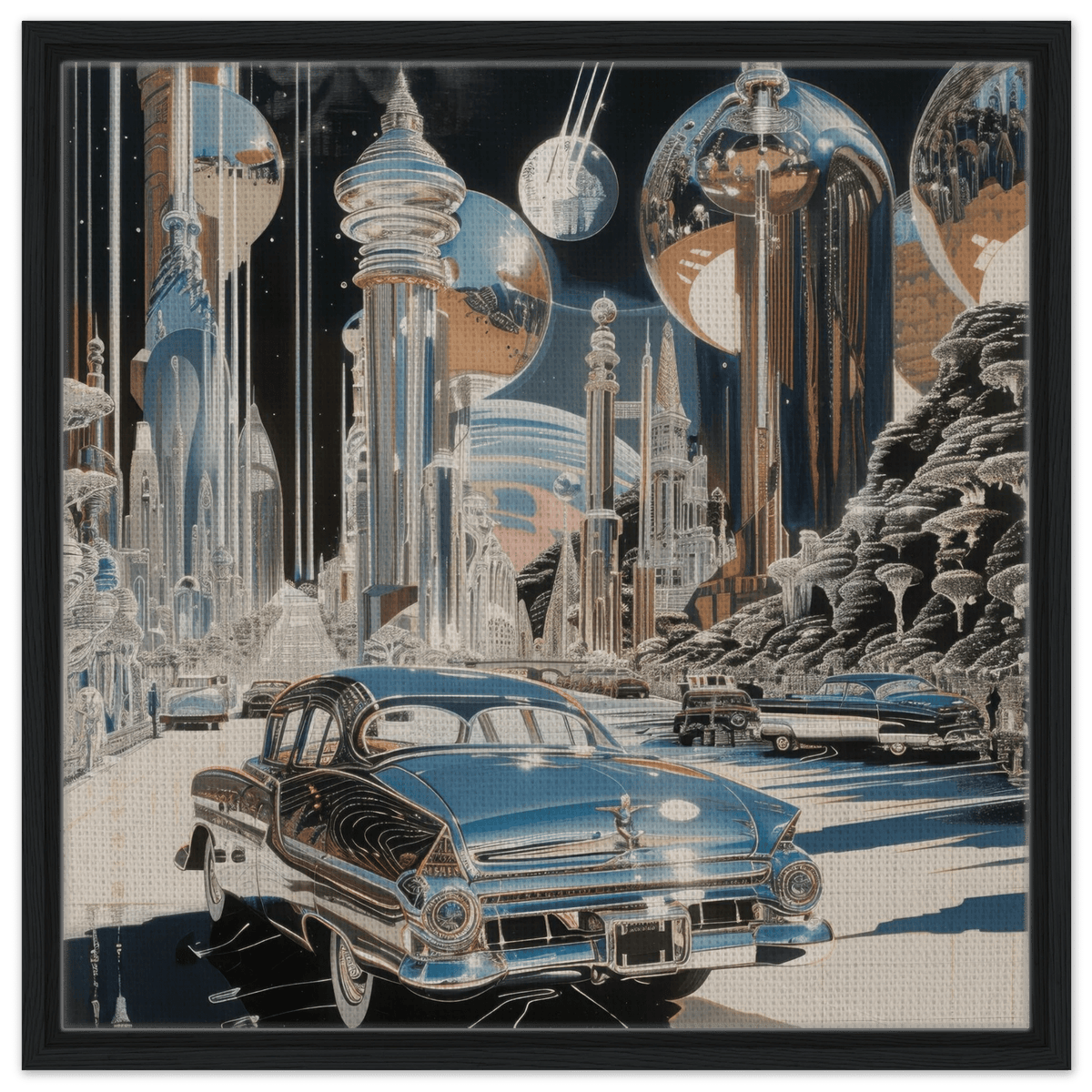 A Chrome World - Shop Ai Art WebShop - Digital Art online Store