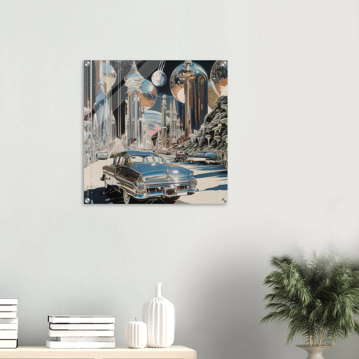 A Chrome World - Shop Ai Art WebShop - Digital Art online Store