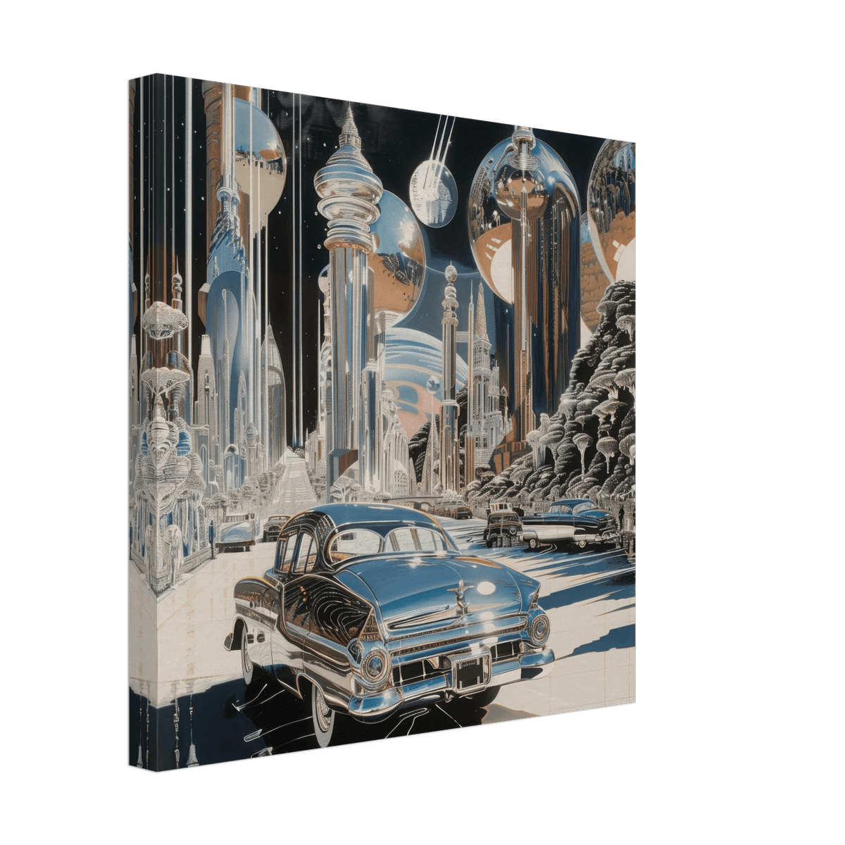 A Chrome World - Shop Ai Art WebShop - Digital Art online Store