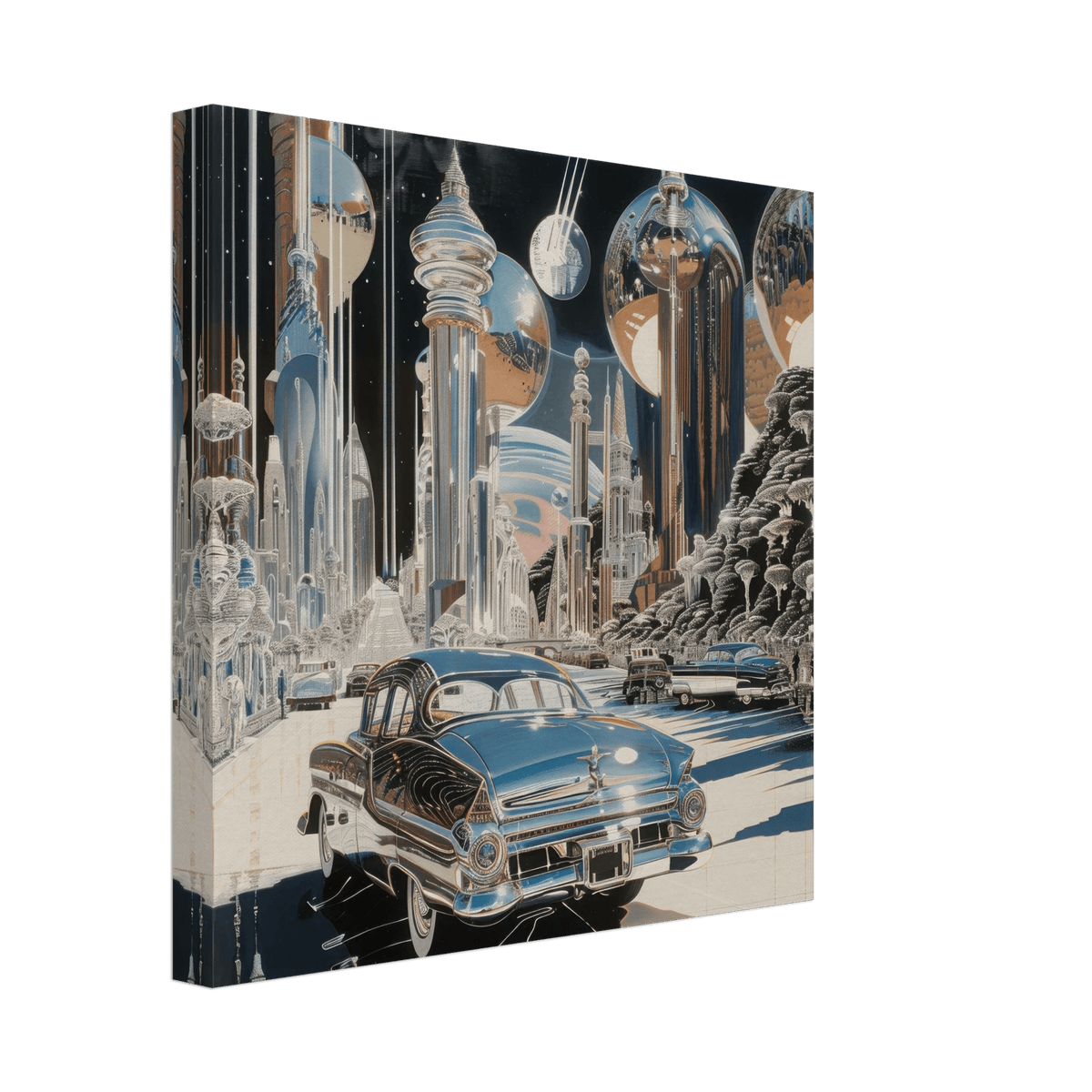 A Chrome World - Shop Ai Art WebShop - Digital Art online Store