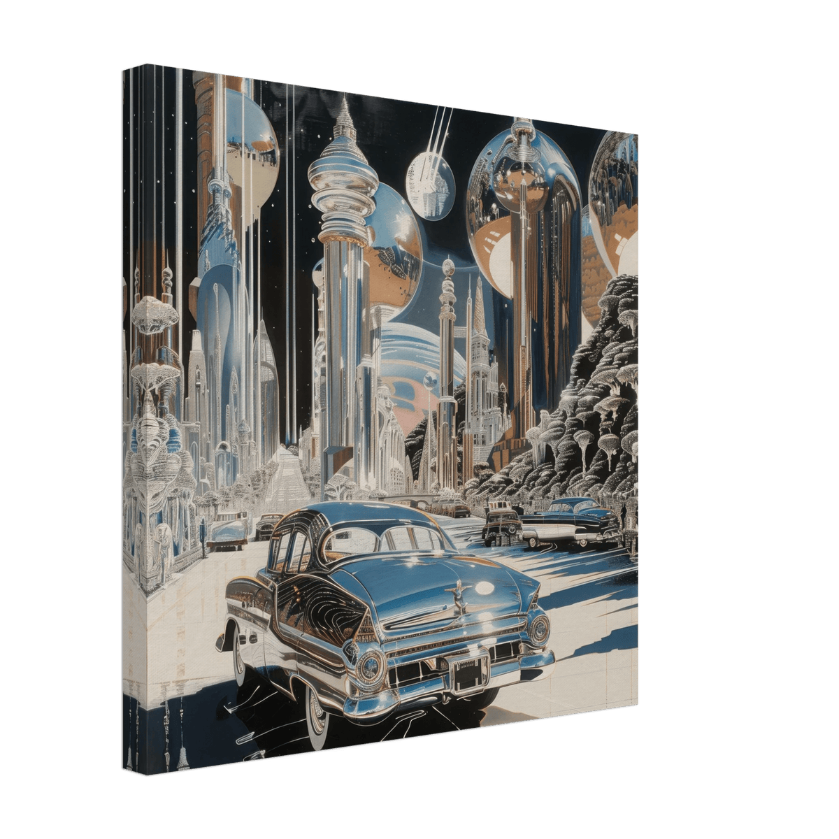 A Chrome World - Shop Ai Art WebShop - Digital Art online Store