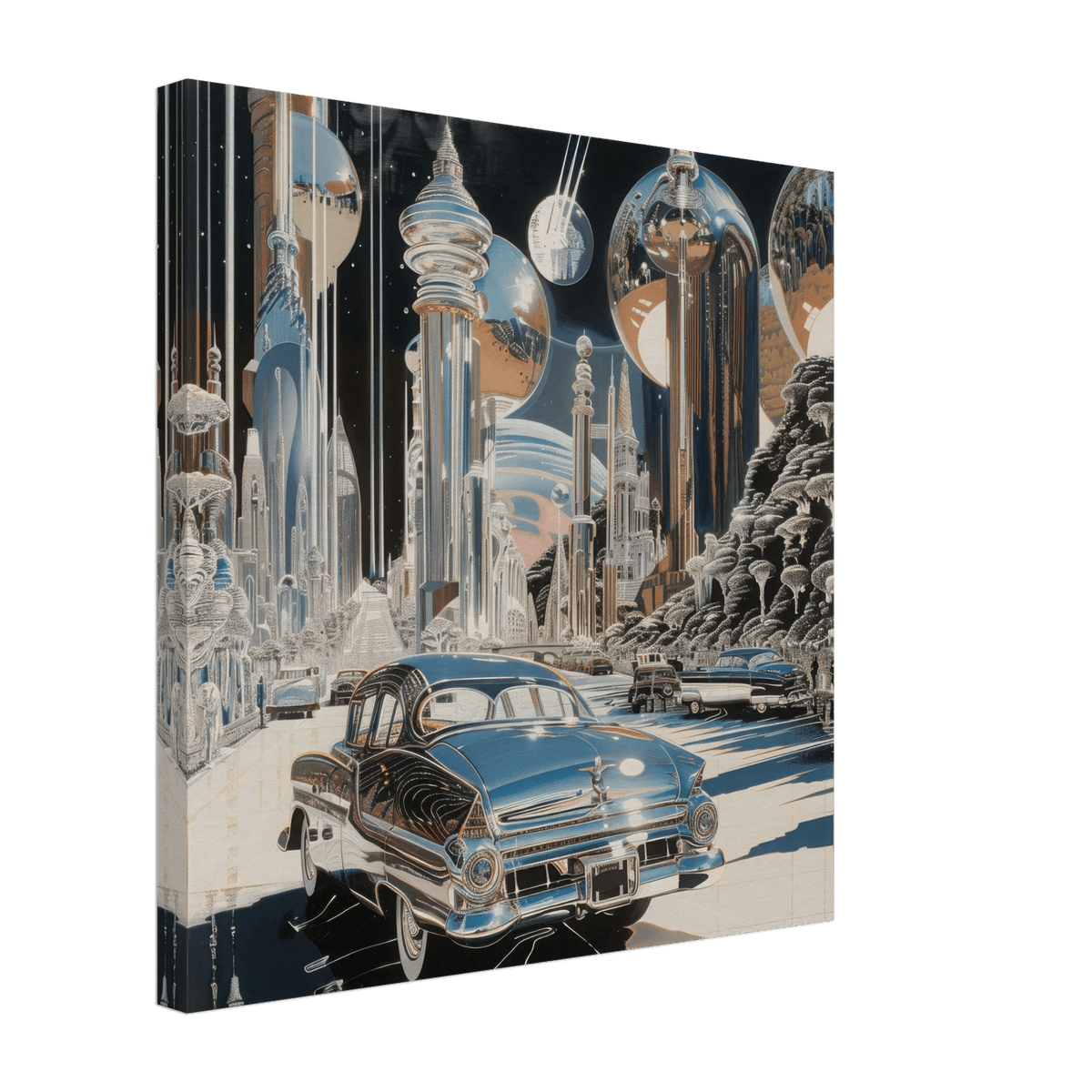 A Chrome World - Shop Ai Art WebShop - Digital Art online Store