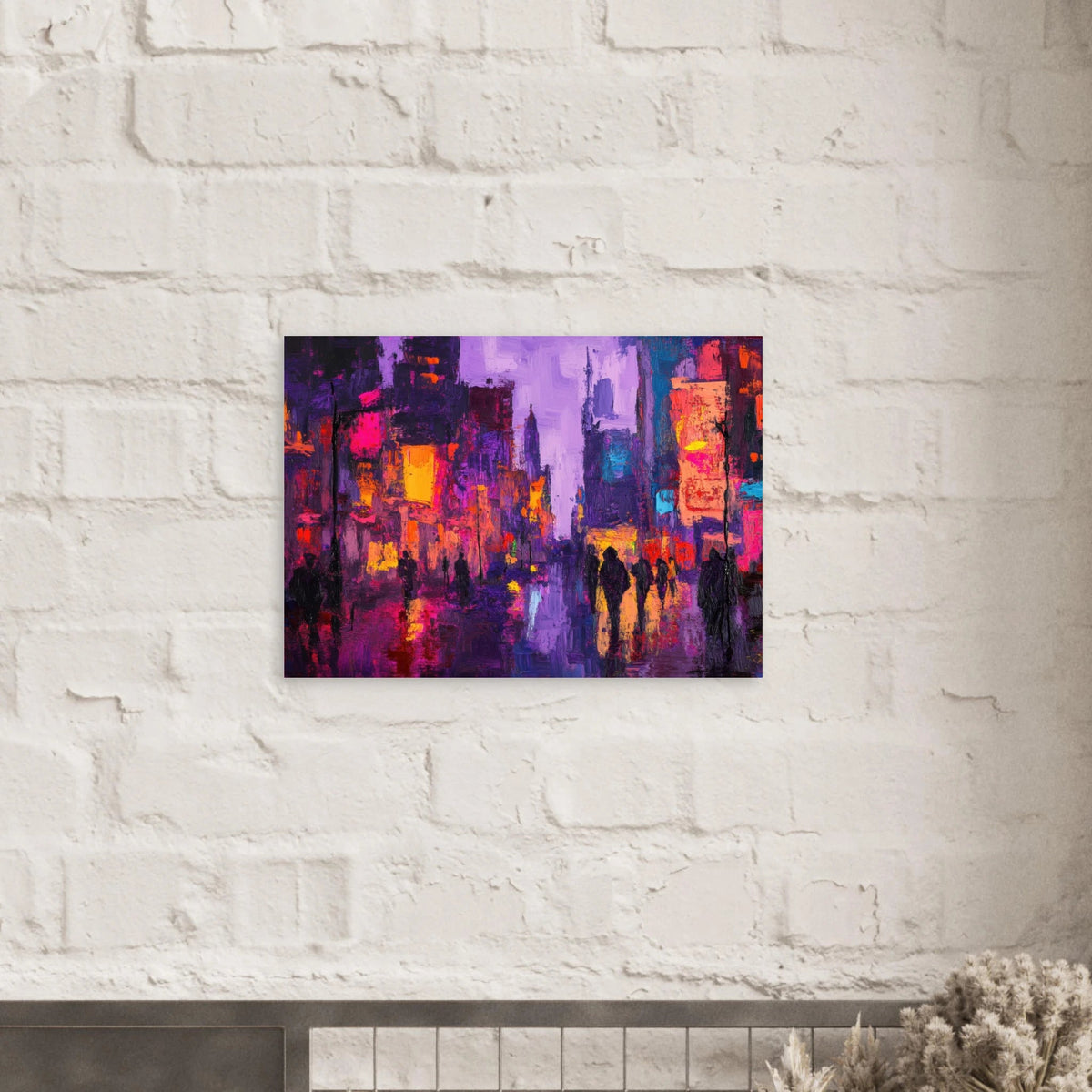A cityscape bathed in the dim glow of streetlight 3 - Shop Ai Art WebShop - Digital Art online Store