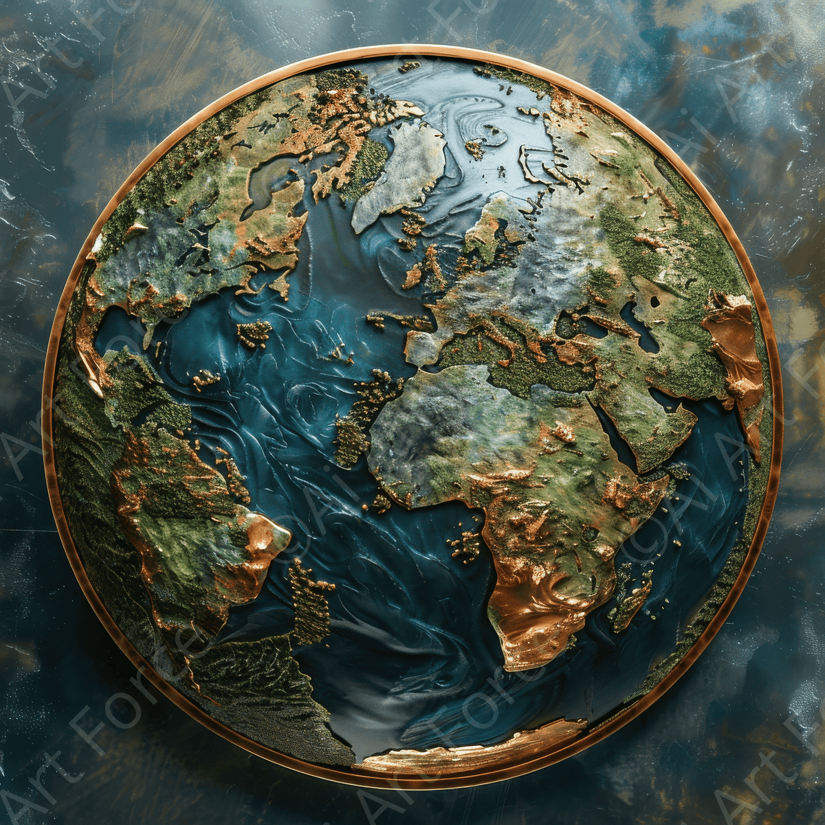 A Fantasy World Of Copper - Shop Ai Art WebShop - Digital Art online Store