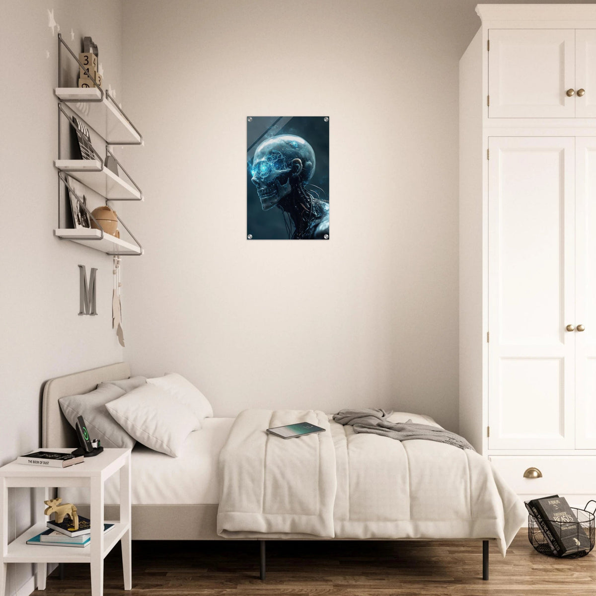 A futuristic humanoid with a fully transparent f 1 - Shop Ai Art WebShop - Digital Art online Store