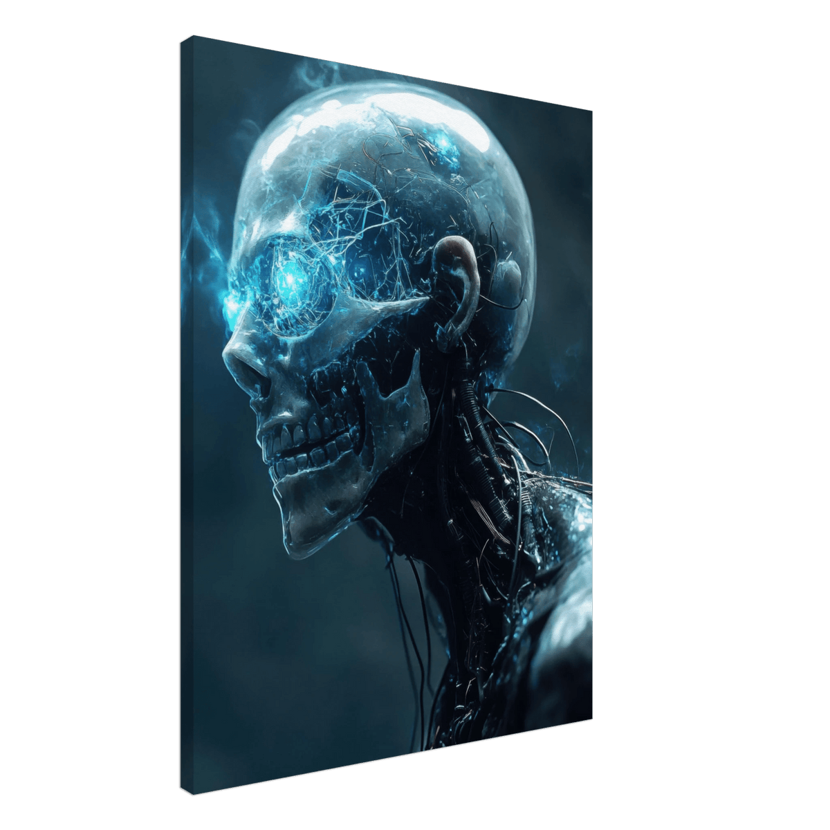 A futuristic humanoid with a fully transparent f 1 - Shop Ai Art WebShop - Digital Art online Store
