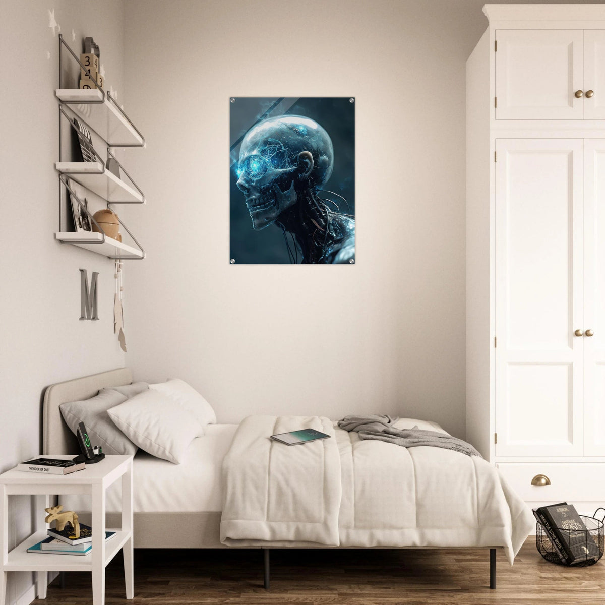 A futuristic humanoid with a fully transparent f 1 - Shop Ai Art WebShop - Digital Art online Store