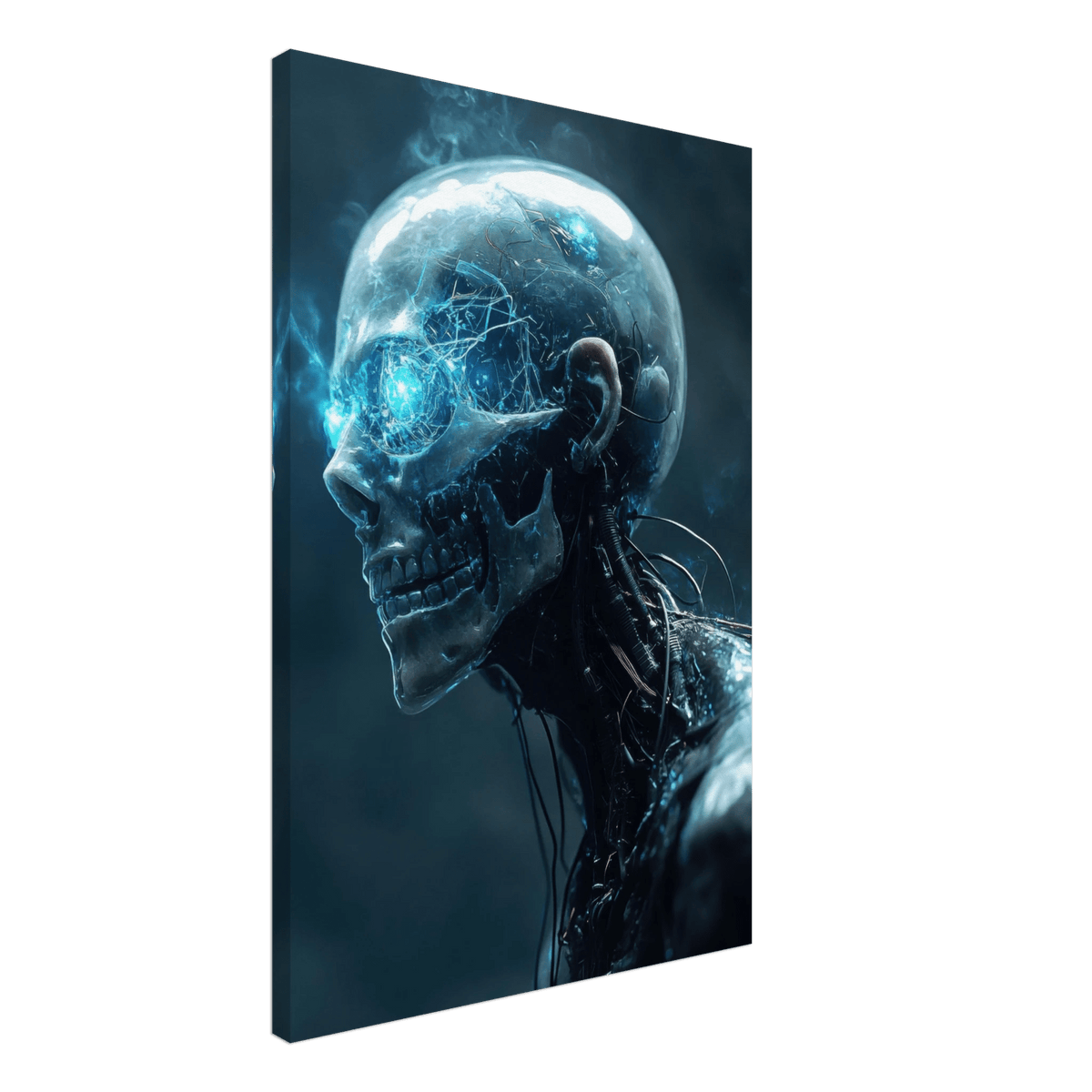A futuristic humanoid with a fully transparent f 1 - Shop Ai Art WebShop - Digital Art online Store