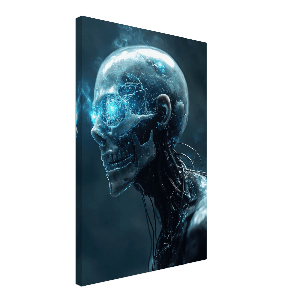 A futuristic humanoid with a fully transparent f 1 - Shop Ai Art WebShop - Digital Art online Store