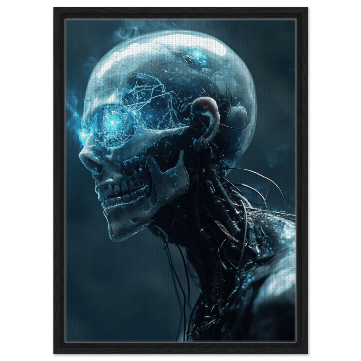 A futuristic humanoid with a fully transparent f 1 - Shop Ai Art WebShop - Digital Art online Store