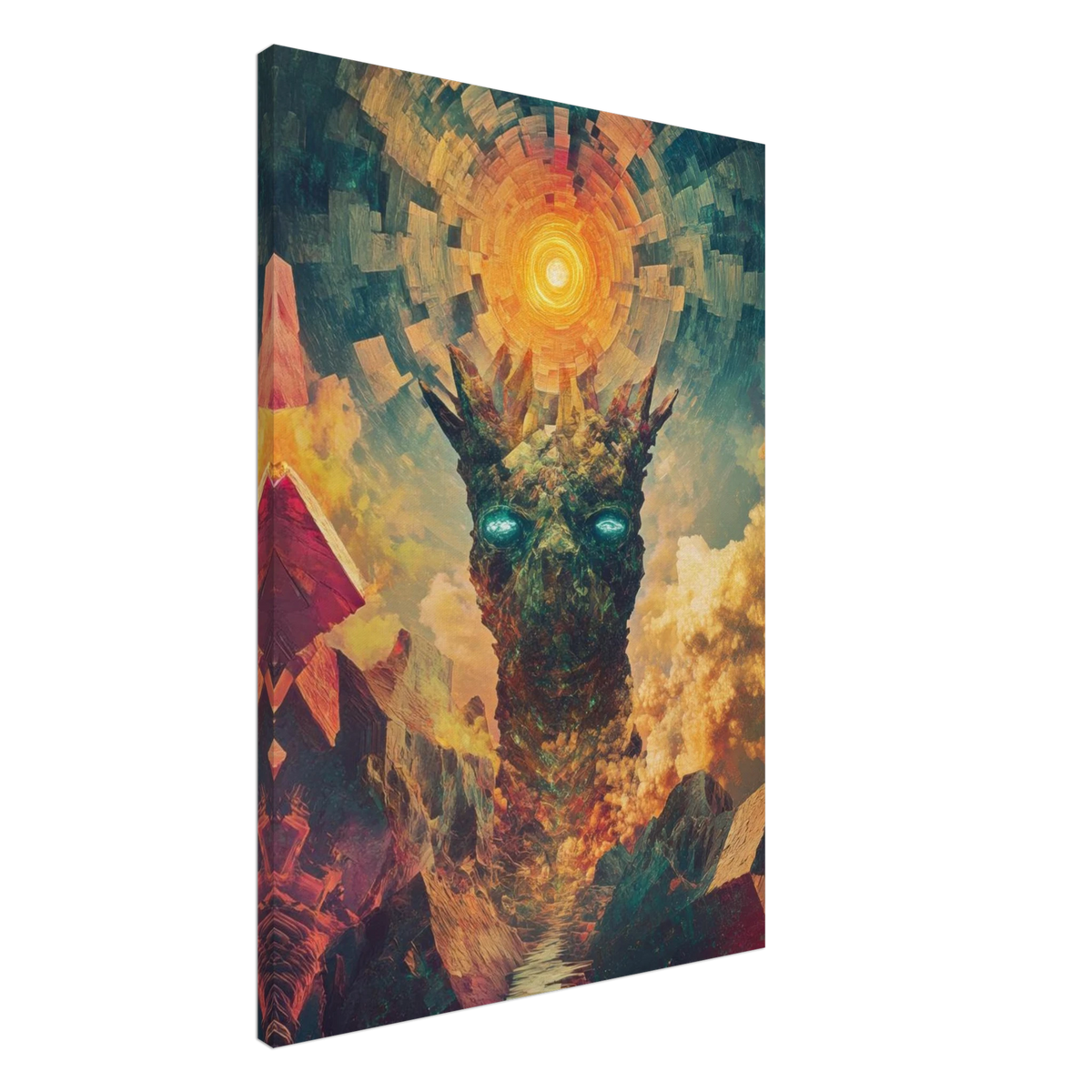A massive otherworldly titan rises from a swirli 1 - Shop Ai Art WebShop - Digital Art online Store