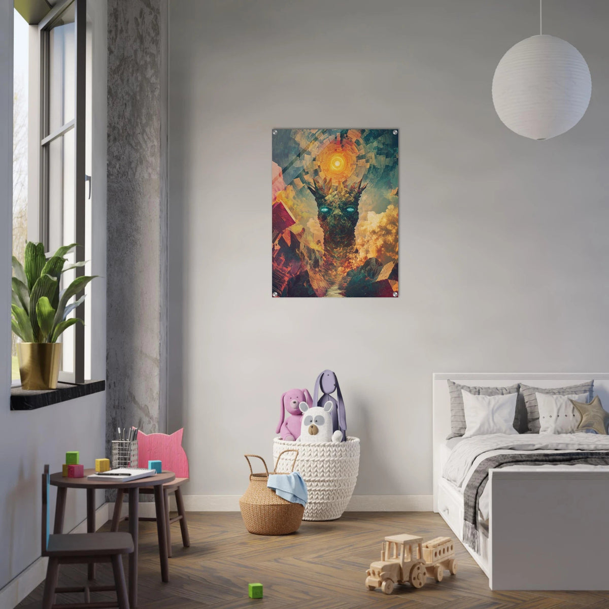 A massive otherworldly titan rises from a swirli 1 - Shop Ai Art WebShop - Digital Art online Store
