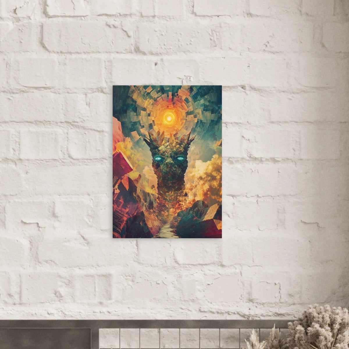 A massive otherworldly titan rises from a swirli 1 - Shop Ai Art WebShop - Digital Art online Store
