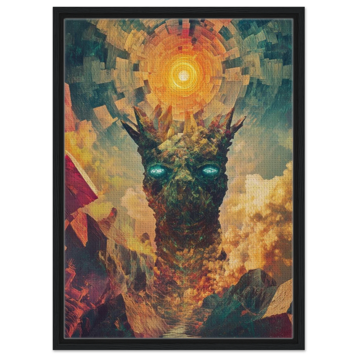 A massive otherworldly titan rises from a swirli 1 - Shop Ai Art WebShop - Digital Art online Store