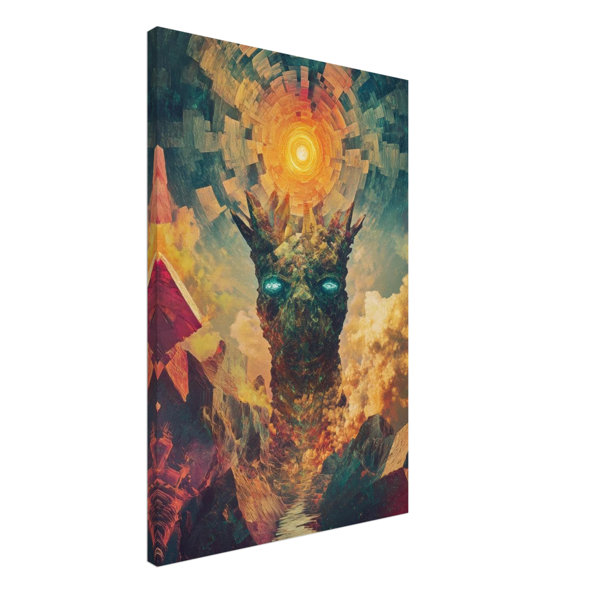 A massive otherworldly titan rises from a swirli 1 - Shop Ai Art WebShop - Digital Art online Store