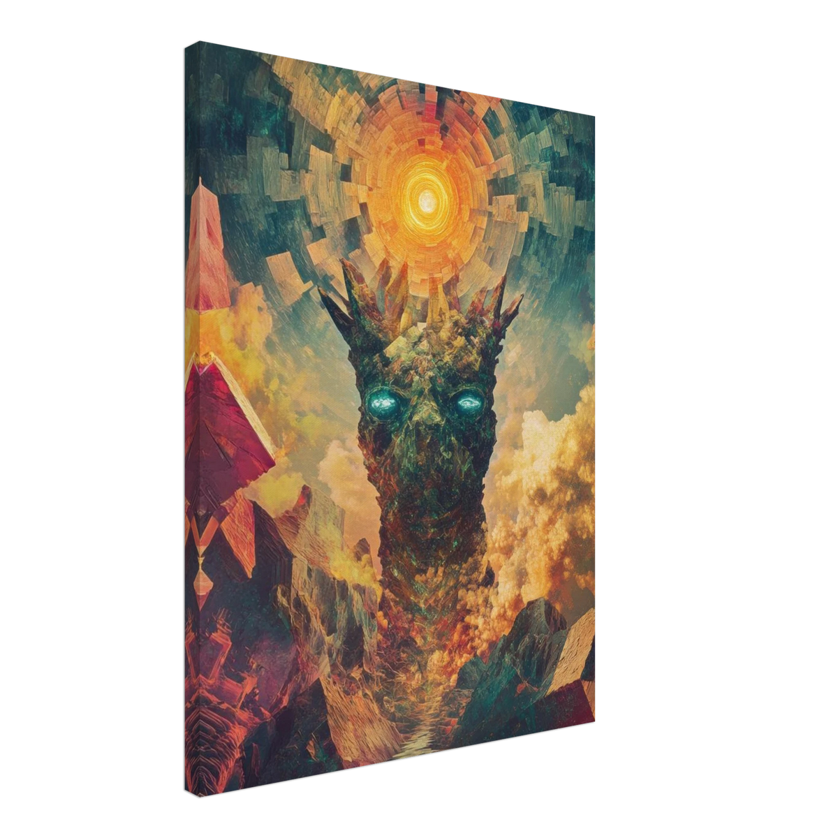 A massive otherworldly titan rises from a swirli 1 - Shop Ai Art WebShop - Digital Art online Store