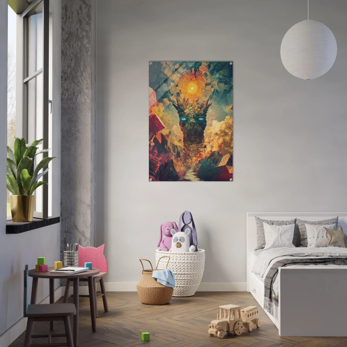 A massive otherworldly titan rises from a swirli 1 - Shop Ai Art WebShop - Digital Art online Store