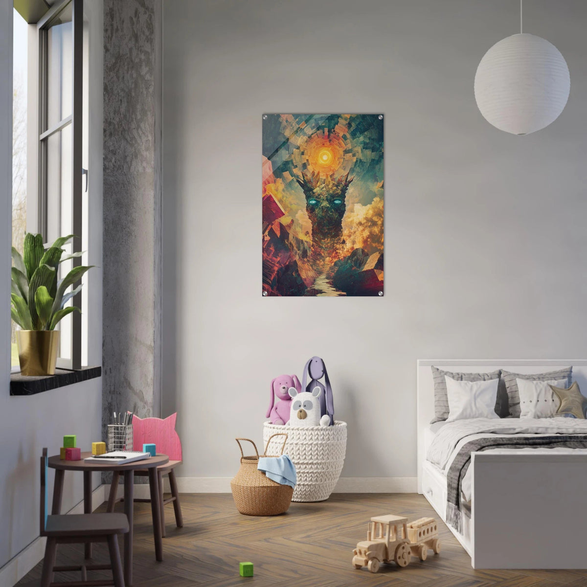 A massive otherworldly titan rises from a swirli 1 - Shop Ai Art WebShop - Digital Art online Store