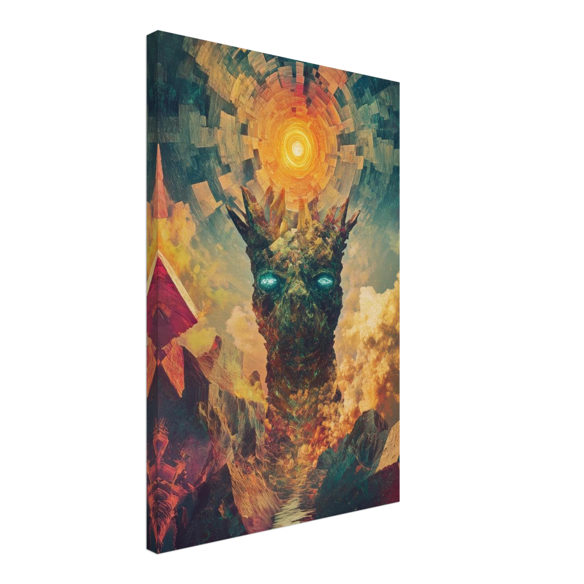 A massive otherworldly titan rises from a swirli 1 - Shop Ai Art WebShop - Digital Art online Store