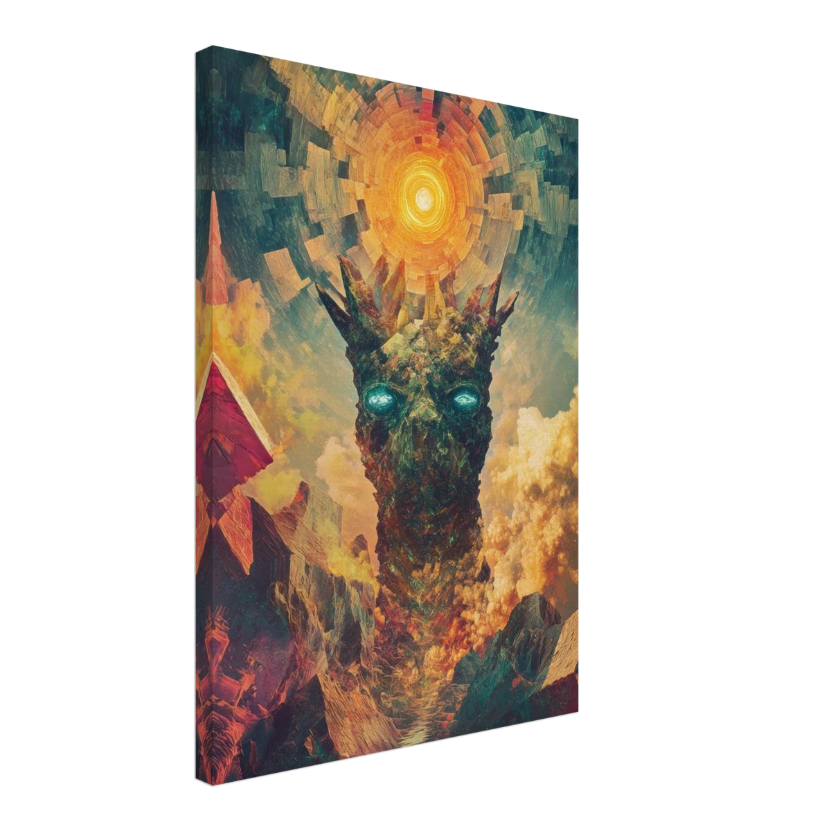 A massive otherworldly titan rises from a swirli 1 - Shop Ai Art WebShop - Digital Art online Store