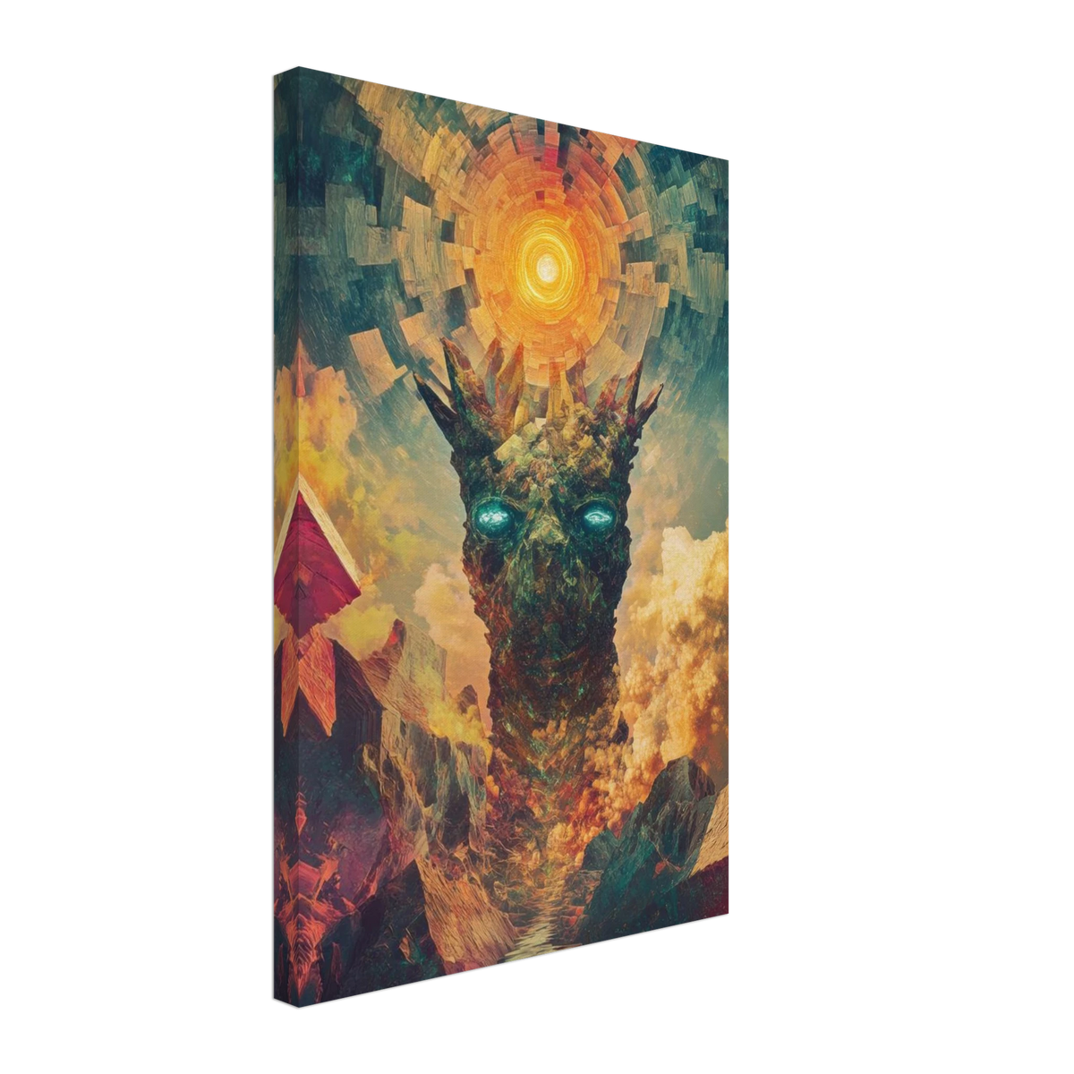 A massive otherworldly titan rises from a swirli 1 - Shop Ai Art WebShop - Digital Art online Store
