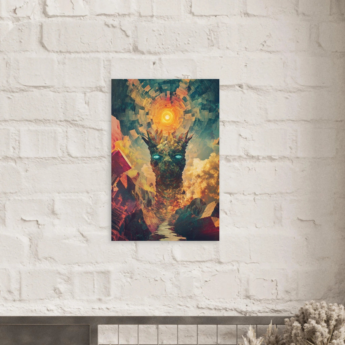 A massive otherworldly titan rises from a swirli 1 - Shop Ai Art WebShop - Digital Art online Store