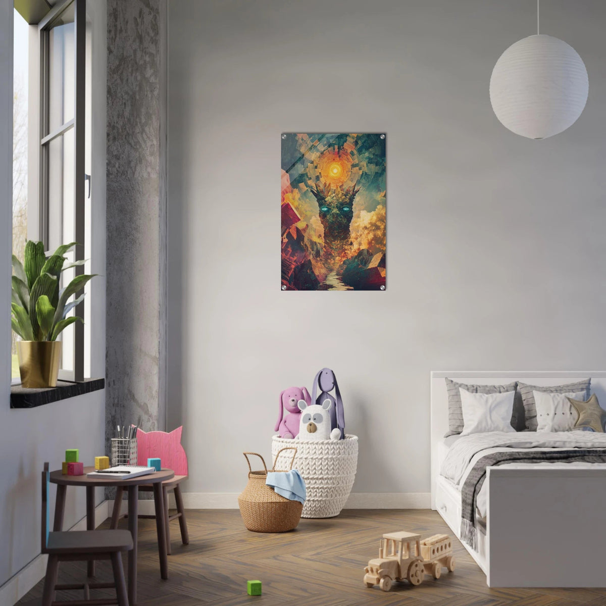 A massive otherworldly titan rises from a swirli 1 - Shop Ai Art WebShop - Digital Art online Store