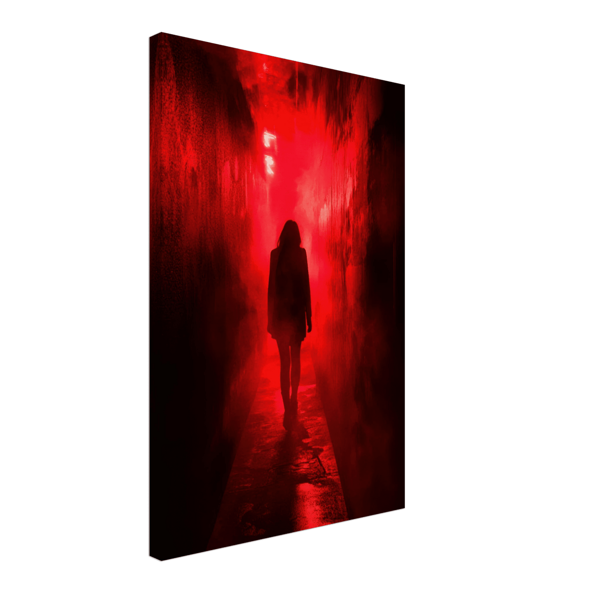 A mysterious figure with an elongated shadow sta 1 - Shop Ai Art WebShop - Digital Art online Store