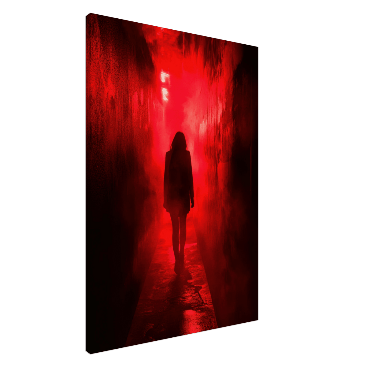 A mysterious figure with an elongated shadow sta 1 - Shop Ai Art WebShop - Digital Art online Store