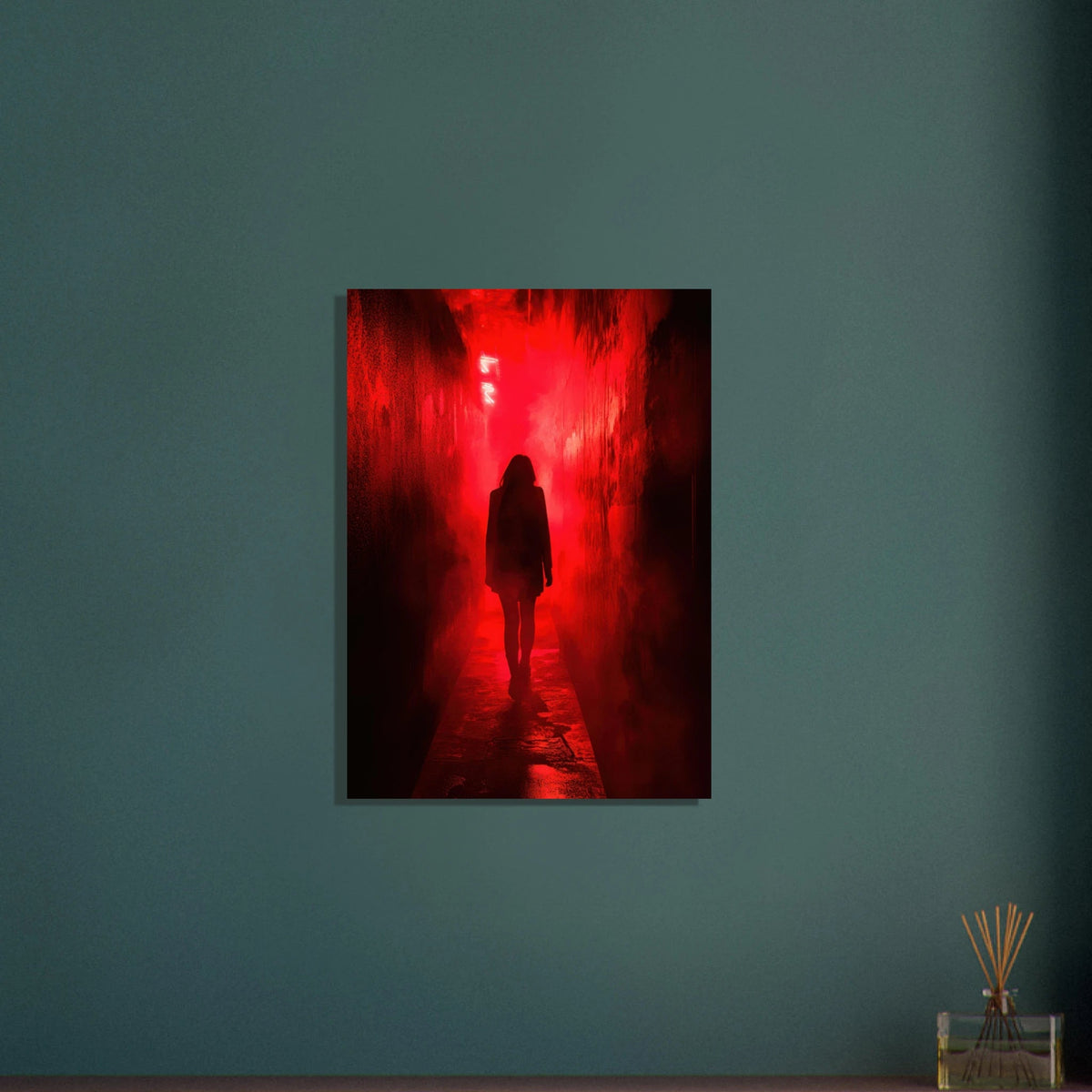 A mysterious figure with an elongated shadow sta 1 - Shop Ai Art WebShop - Digital Art online Store