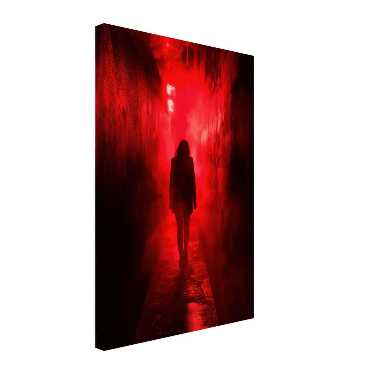 A mysterious figure with an elongated shadow sta 1 - Shop Ai Art WebShop - Digital Art online Store
