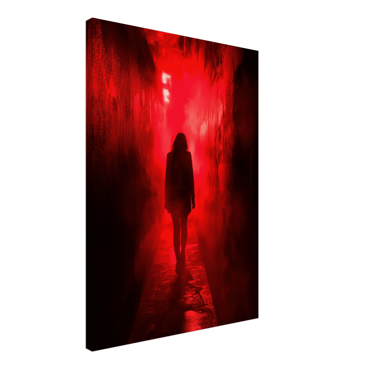A mysterious figure with an elongated shadow sta 1 - Shop Ai Art WebShop - Digital Art online Store