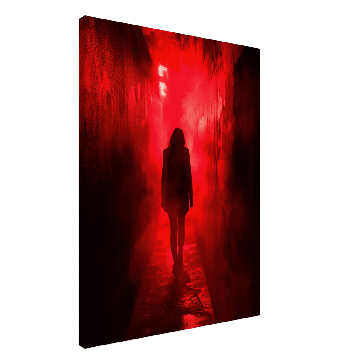 A mysterious figure with an elongated shadow sta 1 - Shop Ai Art WebShop - Digital Art online Store