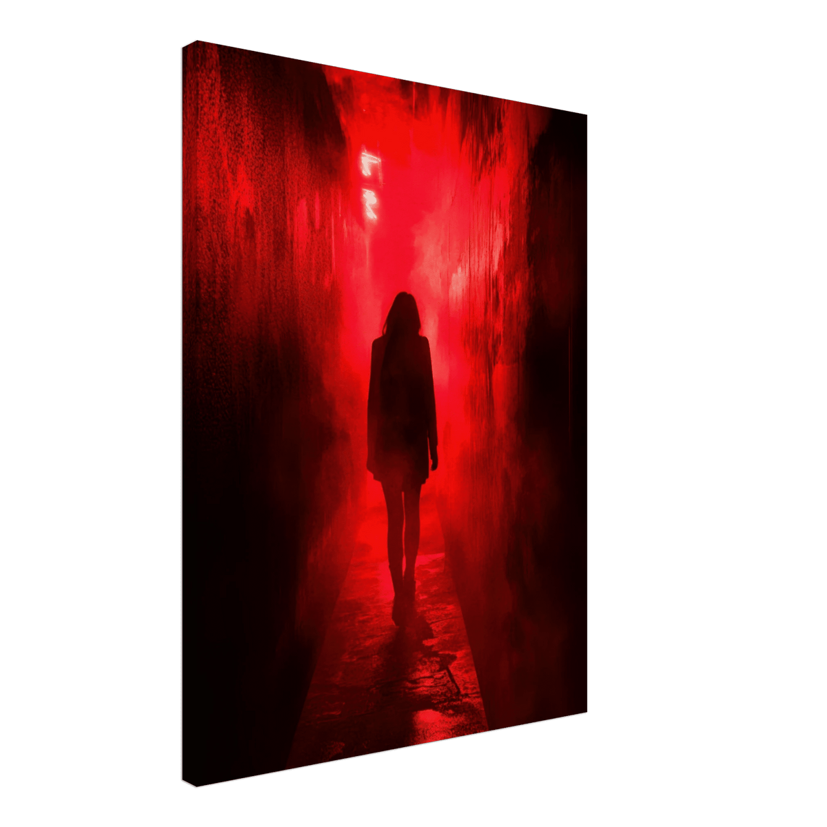 A mysterious figure with an elongated shadow sta 1 - Shop Ai Art WebShop - Digital Art online Store