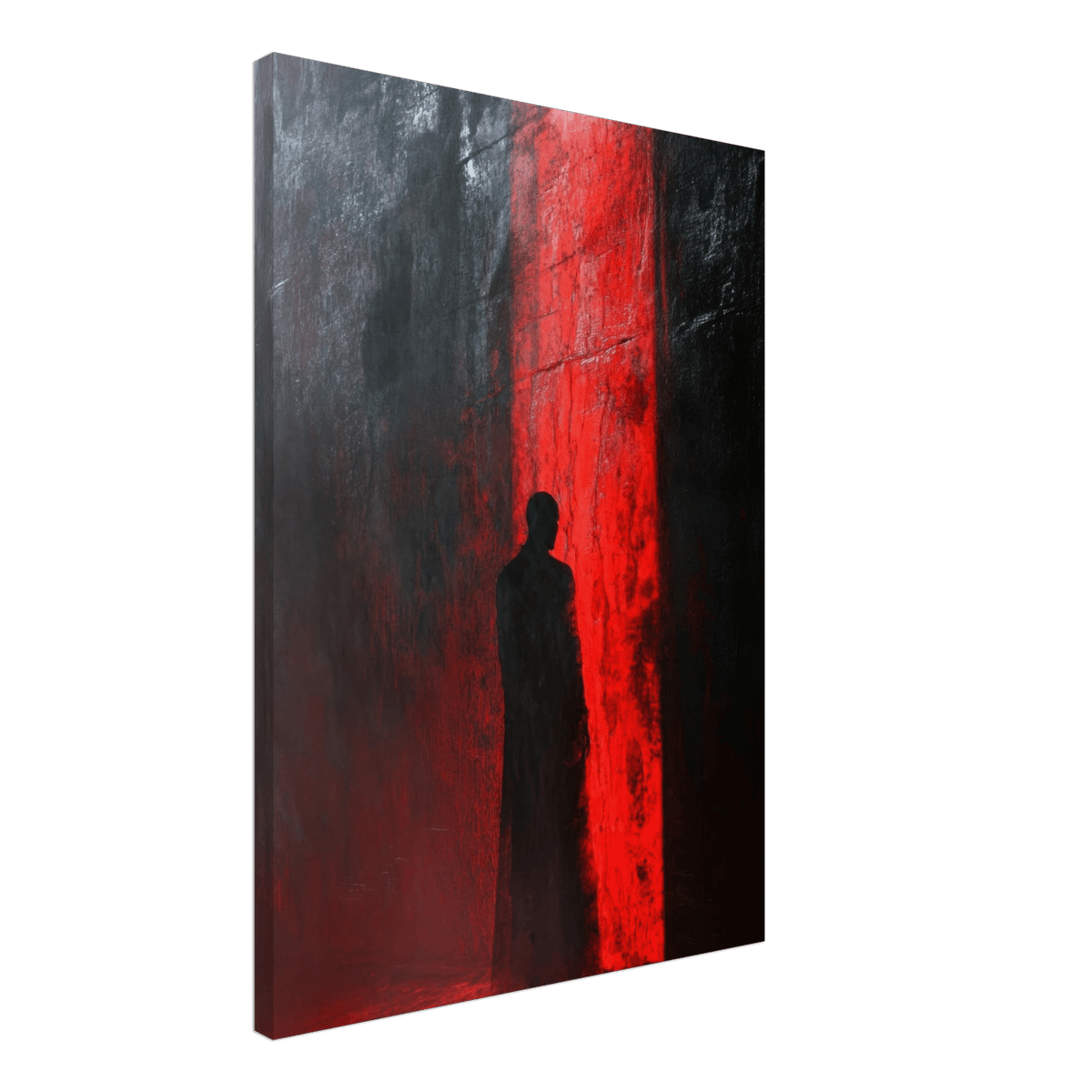 A mysterious figure with an elongated shadow sta 2 - Shop Ai Art WebShop - Digital Art online Store